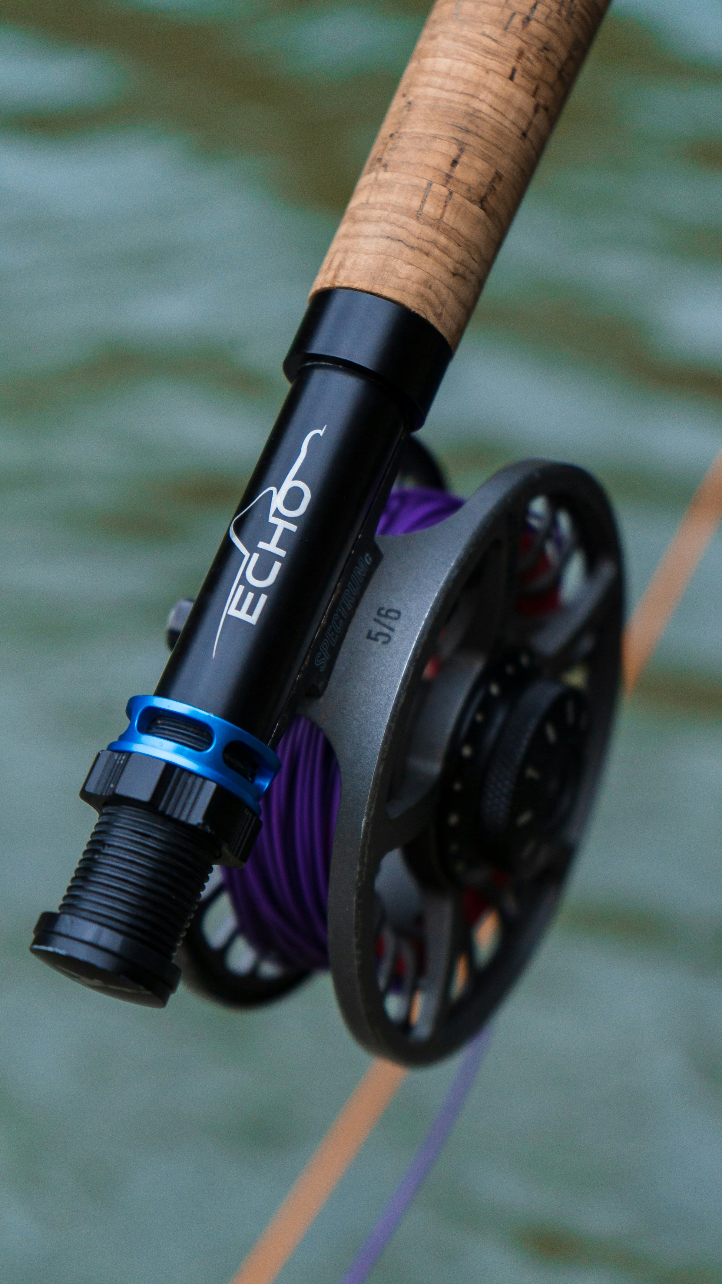 Close up of a fly fishing reel